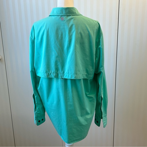 Field & Stream green performance fishing button down vented wicking Size M - Picture 2 of 9